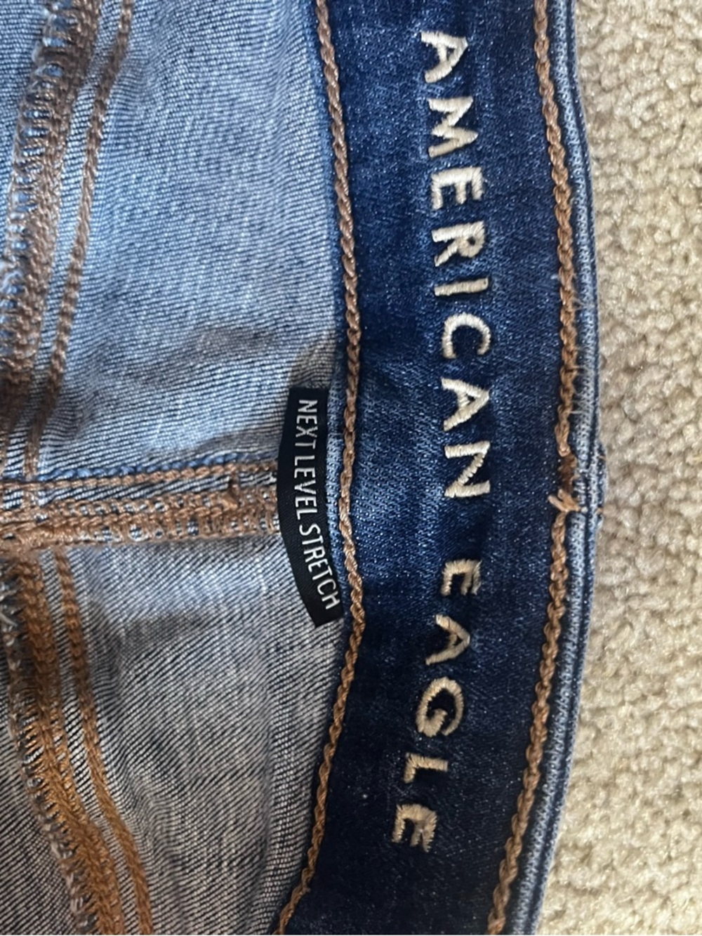 American eagle y2k vintage ripped jeans shorts women’s 2000’s - Picture 3 of 8